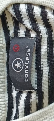 Gilet tecnico cotone Converse bianco e nero - Foto 3