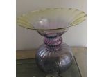 Vaso in vetro soffiato firmato