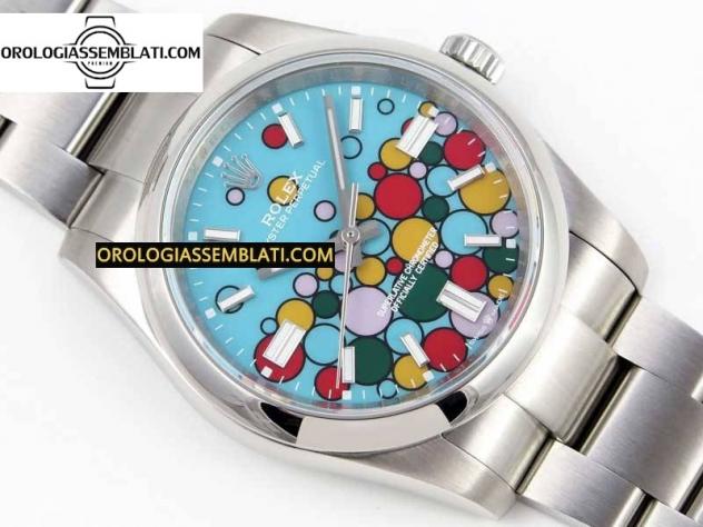 REPLICA Rolex OYSTER PERPETUAL 36MM 126000 BEST EDITION 904L STEEL BUBBLE DIAL ON SS BRACELET A2824 - Foto 3