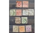 WURTTEMBERG 1875-1923 Lotto di 23 francobolli