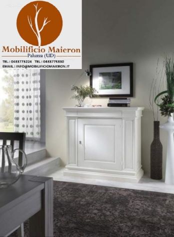 Credenza in Legno 1 Anta1 Cassetto Stile Moderno Country Non usata - Foto 2