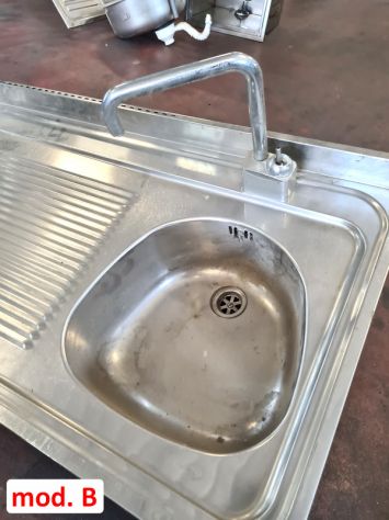 2 lavelli inox una vasca a incasso usati - Foto 2