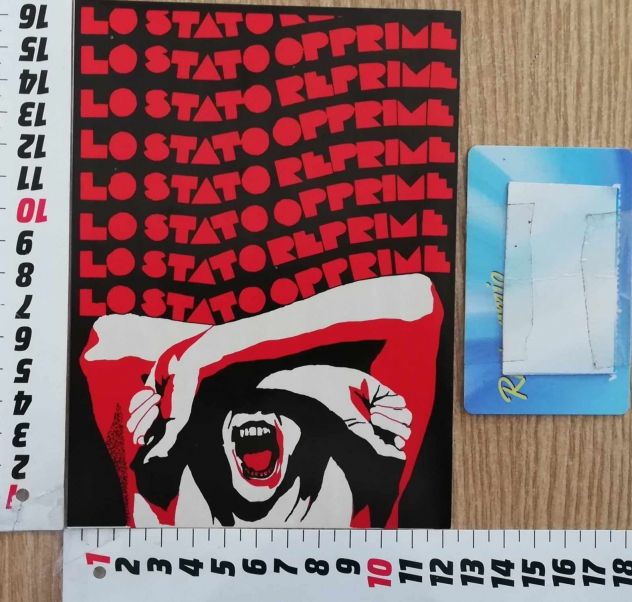 Adesivo (sticker) antimilitarista anarchia - Foto 8