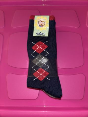 6 PAIA DI CALZE NUOVE PER BAMBINI UNISEX MARCA DEBERT,MADE IN ITALY,N’22-25 - Foto 2