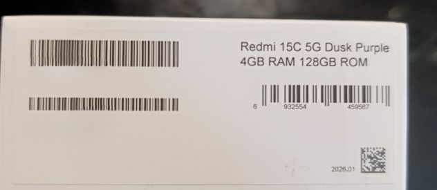 Redmi 15C 5G Dusk Purple NUOVO 128 GB (espandibile) - 4 GB Ram (Espandibile) - Foto 5