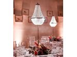 lampadari da tavolo con finitura vintage noleggio