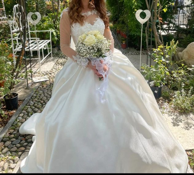 ABITO SPOSA IN MIKADO - Foto 4