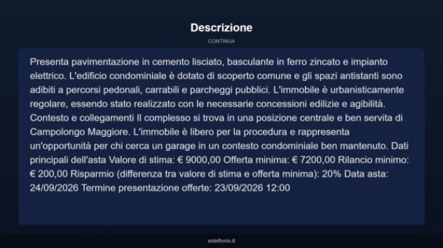 Immobile in asta di 15 m² in vendita a Campolongo Maggiore - Foto 6