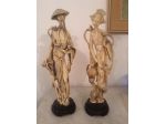 Vendo due statue in resina simil avorio