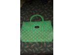 Borsa verde con perle