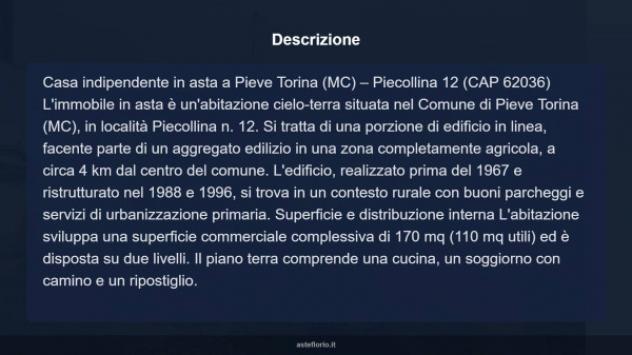 Immobile in asta di 170 m² con più di 5 locali in vendita a Pieve Torina - Foto 13