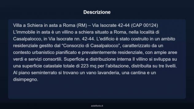 Immobile in asta di 223 m² con più di 5 locali e box auto in vendita a Roma - Foto 4