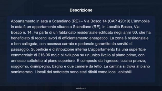 Immobile in asta di 216 m² con più di 5 locali e box auto in vendita a Scandiano - Foto 14