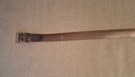 cintura di lucertola marrone L 110 h 2 cm usata - Foto 4
