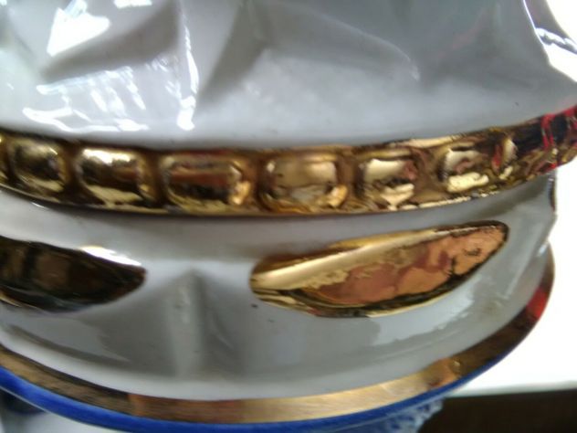 ceramica artistica filettata in oro zecchino epoca metà 900 - Foto 5