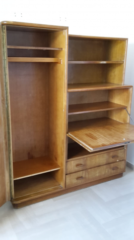 Letto con comodino ed armadio con libreria - Foto 7