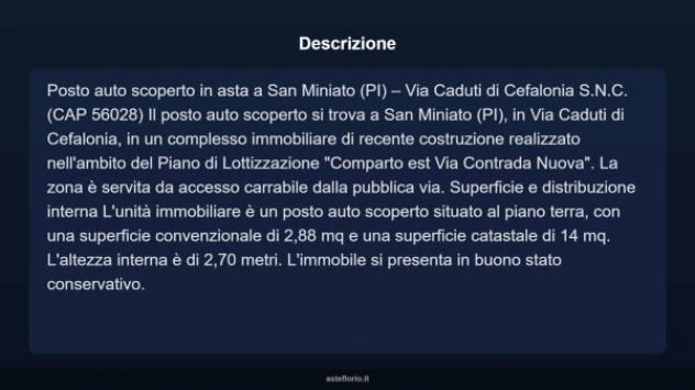 Immobile in asta di 14 m² in vendita a San Miniato - Foto 4