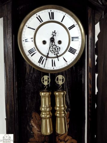 176384 Antico Orologio a pendolo Regolatore a Pesi - Foto 6