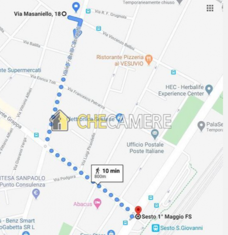 CAMERA singola metro rossa Milano TUTTO COMPRESO 495 euro