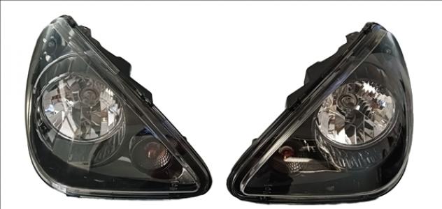KIT 2 PEZZI FARI ANTERIORI SX/DX NERO AIXAM CITY IMPULSION GTO COUPE E-CITY