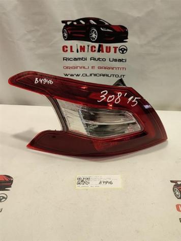 STOP FANALE POSTERIORE SINISTRO A LED PEUGEOT 308 Serie 9677817680 9H06 (0714)