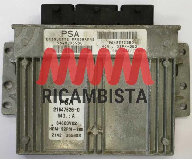 9648293980 9642222380 Citroen C3 1.4 centralina motore Sagem