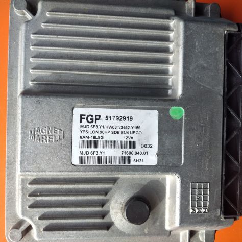 Centralina Motore ECU LANCIA YPSILON 51792919 MAGNETI MARELLI MJD6F3.Y1 CENTRAL - Foto 4