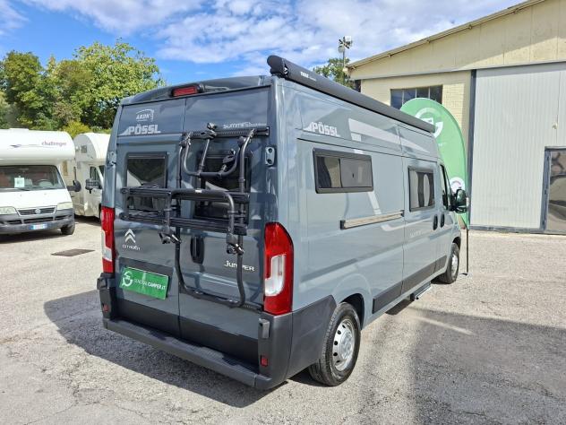 VAN CAMPER PURO POSSL CITROEN SEMIDINETTE LETTO MATRIMONIALE CLIMATIZZATORE PORTABICI CAMPEGGIO USATI GENERALI 1786 - Foto 4