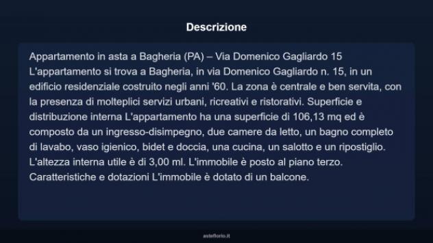 Immobile in asta di 106 m² in vendita a Bagheria - Foto 5