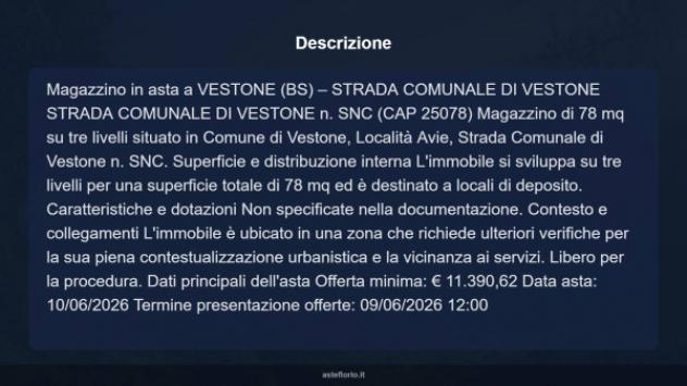 Immobile in asta di 78 m² in vendita a Vestone - Foto 9