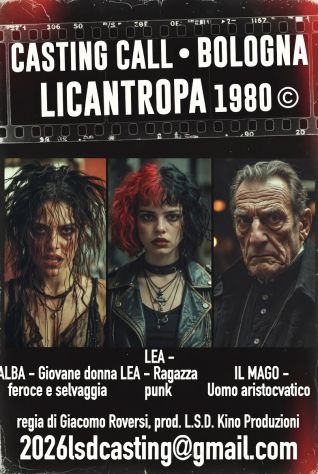 Pre-casting cortometraggio Bologna
