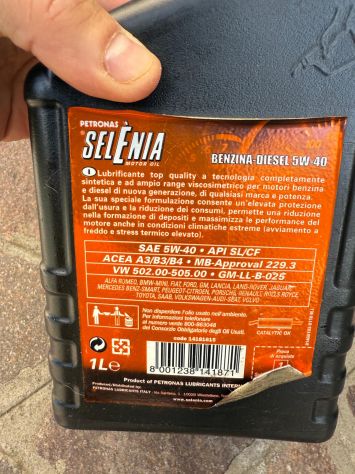 OLIO MOTORE PETRONAS SELENIA - Foto 2