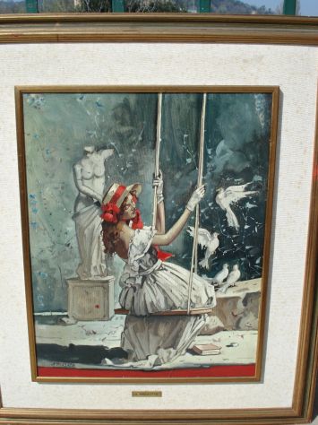 QUADRI A OLIO DEL PITTORE ALFIO PRESOTTO MISURE 42X 52 CM. - Foto 2