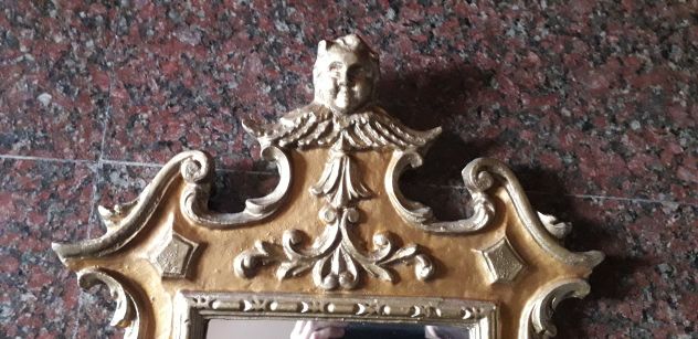 Specchio con cornice dorata - Foto 7