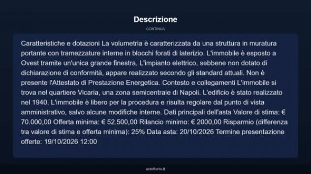 Immobile in asta di 40 m² in vendita a Napoli - Foto 13