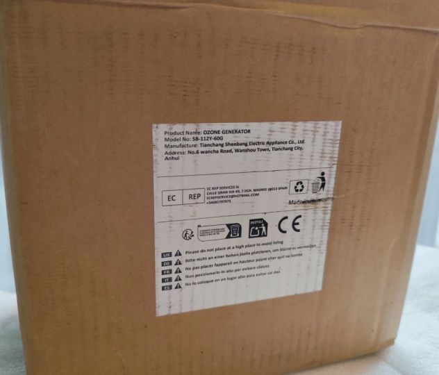 Generatore ozono 120w con timer 60000mlg Purificatore D'aria Ozonizzatore Camper - Foto 6