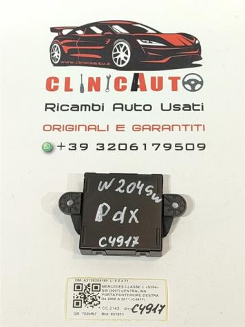 CENTRALINA PORTA POSTERIORE DX MERCEDES Classe C S. Wagon W204 A2128204185 651911 (07) - Foto 3