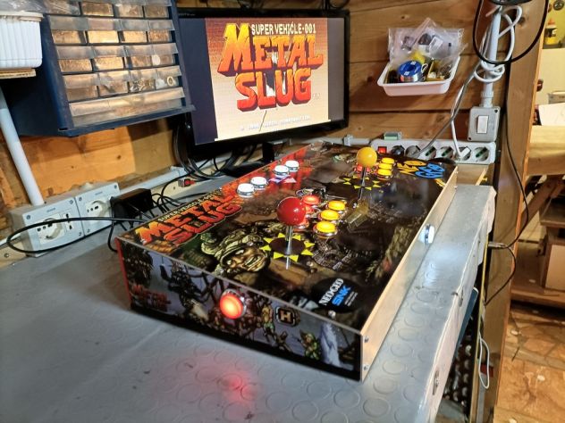 Arcade Stick Console Plancia 2 Players Artigianale - Foto 5