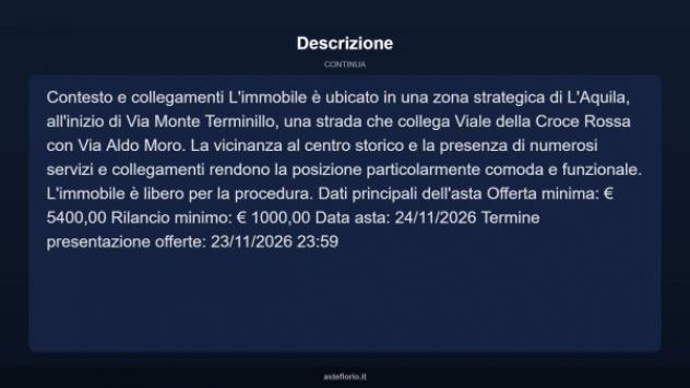 Immobile in asta di 12 m² in vendita a L'Aquila - Foto 4