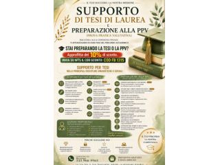 SUPPORTO TESI DI LAUREA E PREPARAZIONE PPV