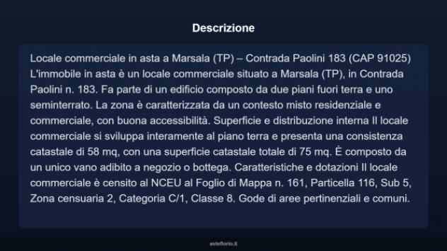 Immobile in asta di 58 m² in vendita a Marsala - Foto 3
