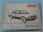 ALFA ROMEO ALFETTA 3 PEZZI USO E MANUTENZIONE ORIGINALI