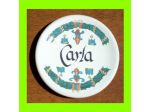 Piattino in ceramica personalizzato con nome Carla