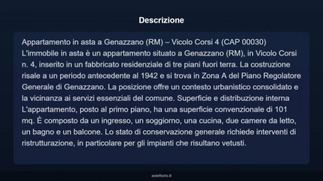 Immobile in asta di 101 m², box auto in vendita a Genazzano - Foto 3