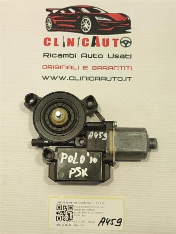 MOTORINO ALZAVETRO POSTERIORE SINISTRO VOLKSWAGEN Polo 5° Serie 6R0959811B 0130822532 (0917) - Foto 3