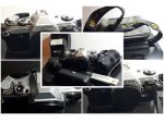 Canon AE-1 + obiettivi + flash + power winder + borsa, Made JAPAN.