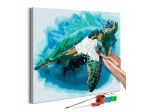 Quadro Fai Da Te 40x40 Cm. Tartaruga Colorata ARREDALACASA Spedizione Gratis