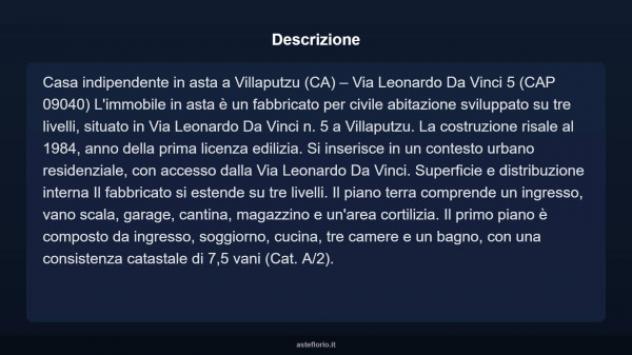 Immobile in asta di 68 m² con più di 5 locali e box auto in vendita a Villaputzu - Foto 3