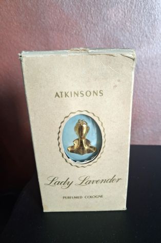 Profumo vintage raro ATKINSONS Lady Lavender Perfumed Cologne