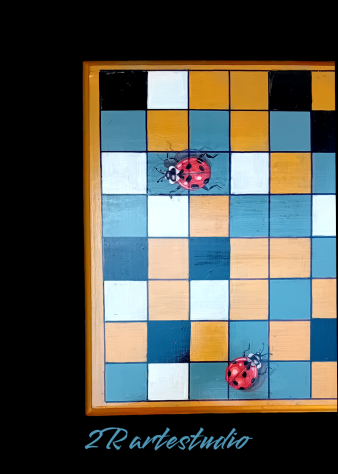 Tavolo "Coccinelle", dipinto e decorato a mano. - Foto 7